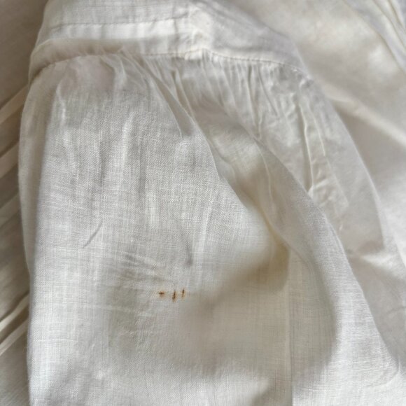 Antique Edwardian White Lacey Cotton Shirtwaist Blouse Bodice - Picture 11 of 16